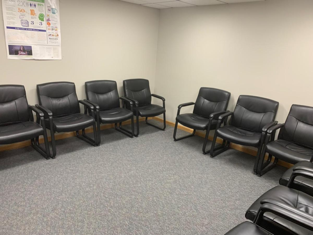 Patient seating area at Central Connecticut Behavioral Health in Rocky Hill