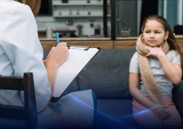 A student participating in a school-focused psychological assessment